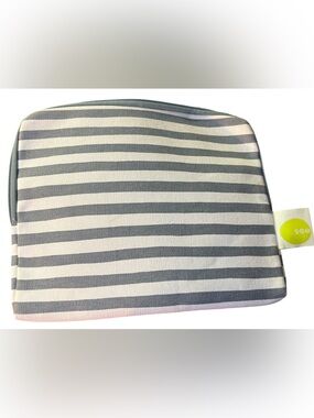 by... Gray & White Striped Tablet Accessory Pouch